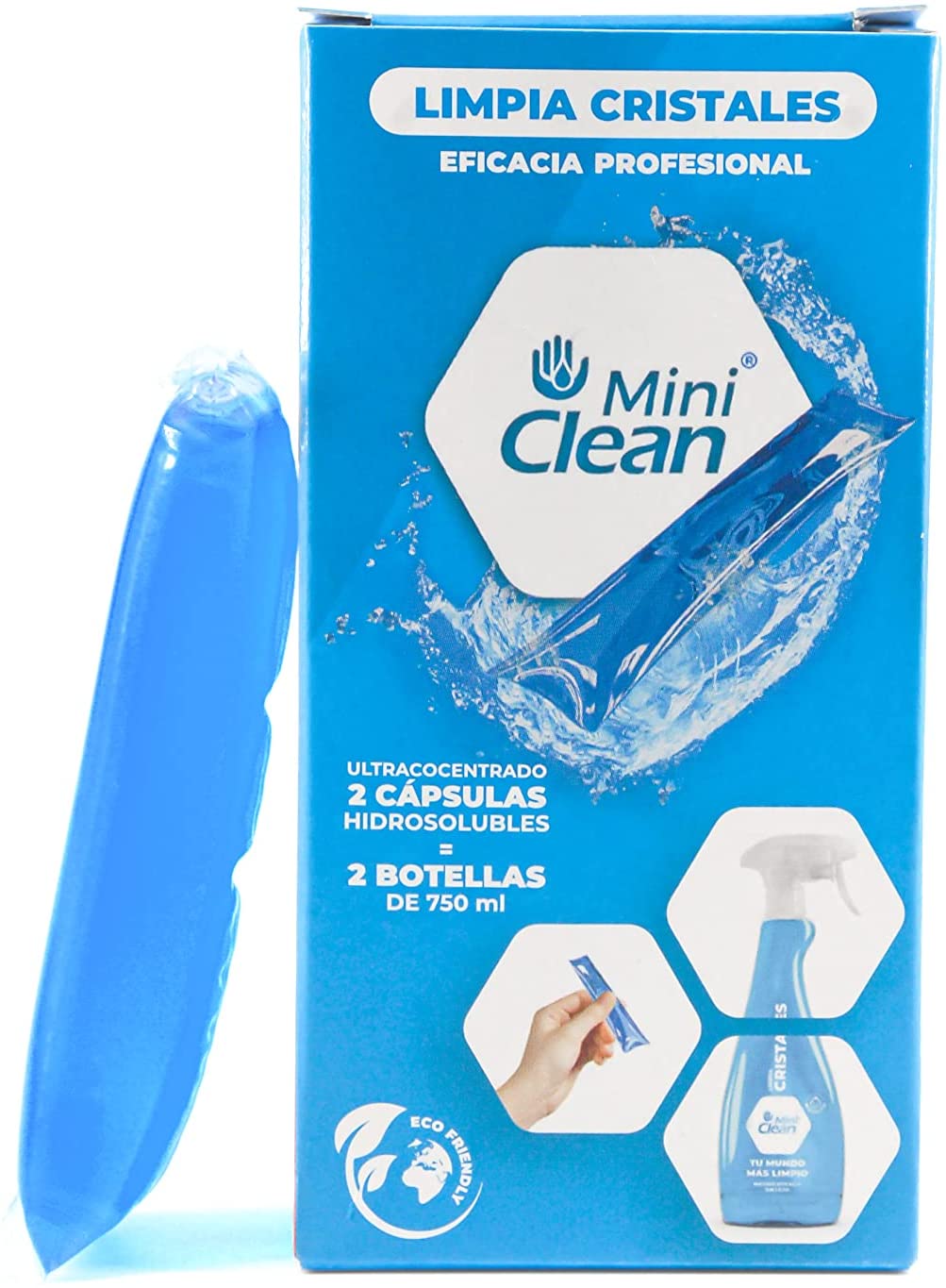Detergent suprafete vitrate - cutie 2 capsule